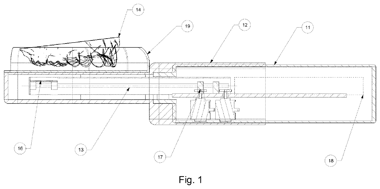 Intra-oral scanning device, method of operating such a device and scanner system