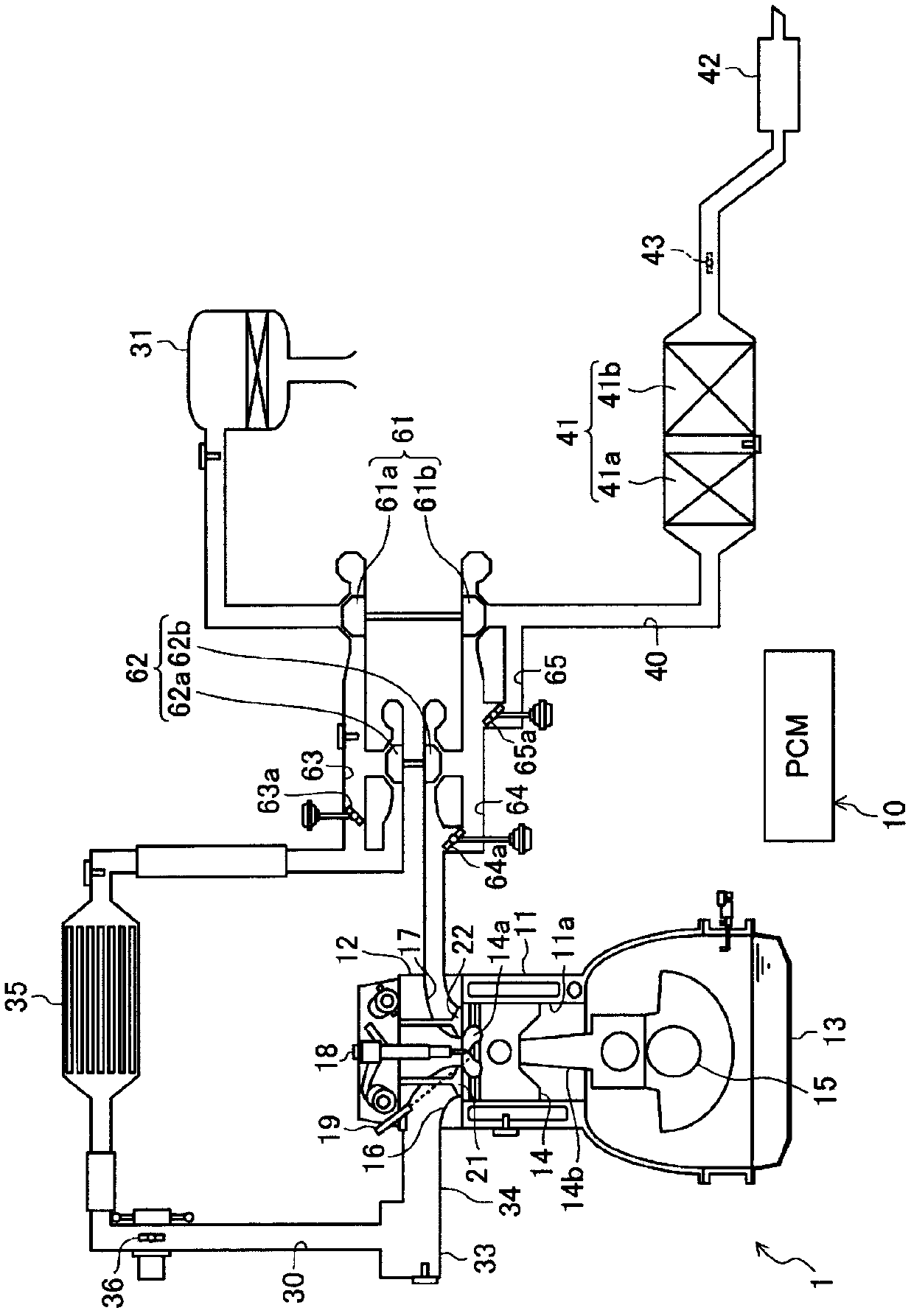 Diesel engine for vehicle and control method thereof