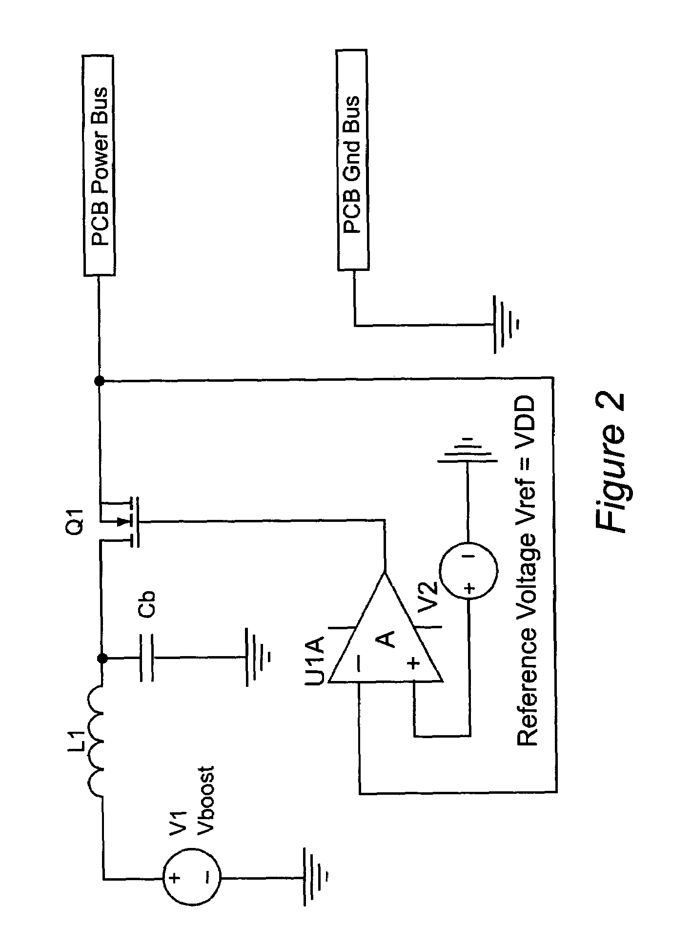 Device for probe card power bus noise reduction