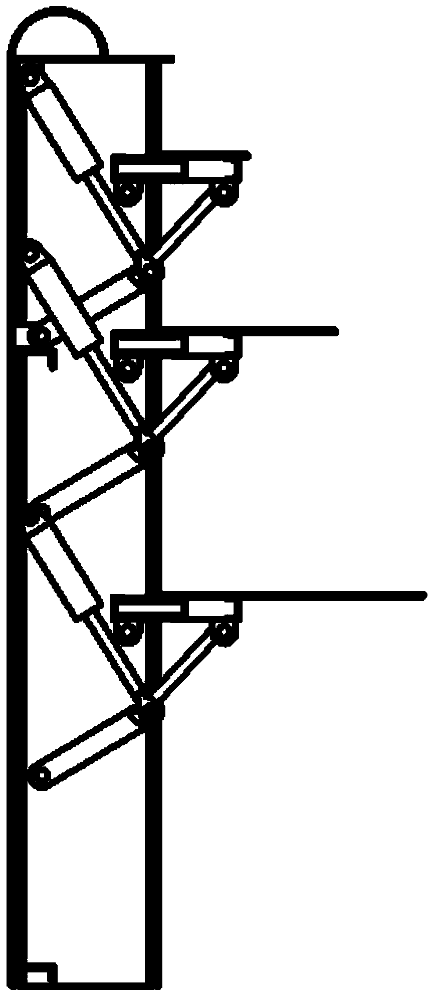 Water stacking structure of movable gate