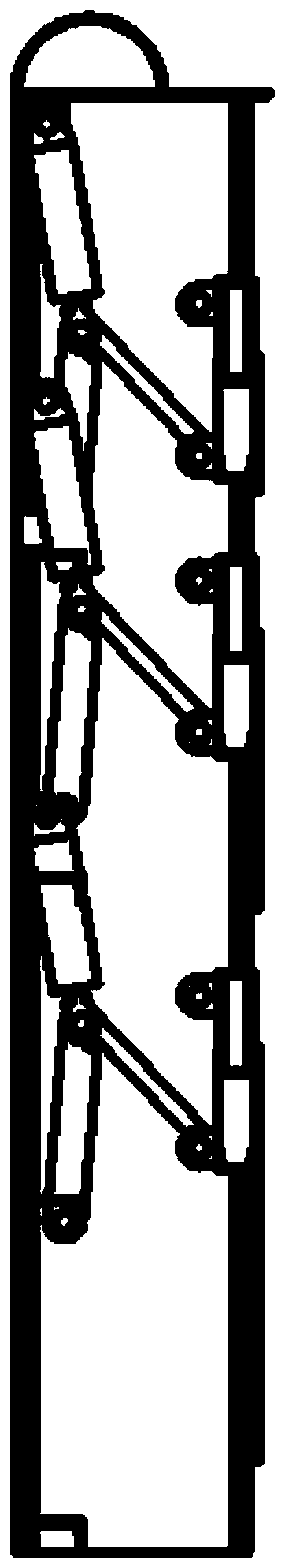 Water stacking structure of movable gate