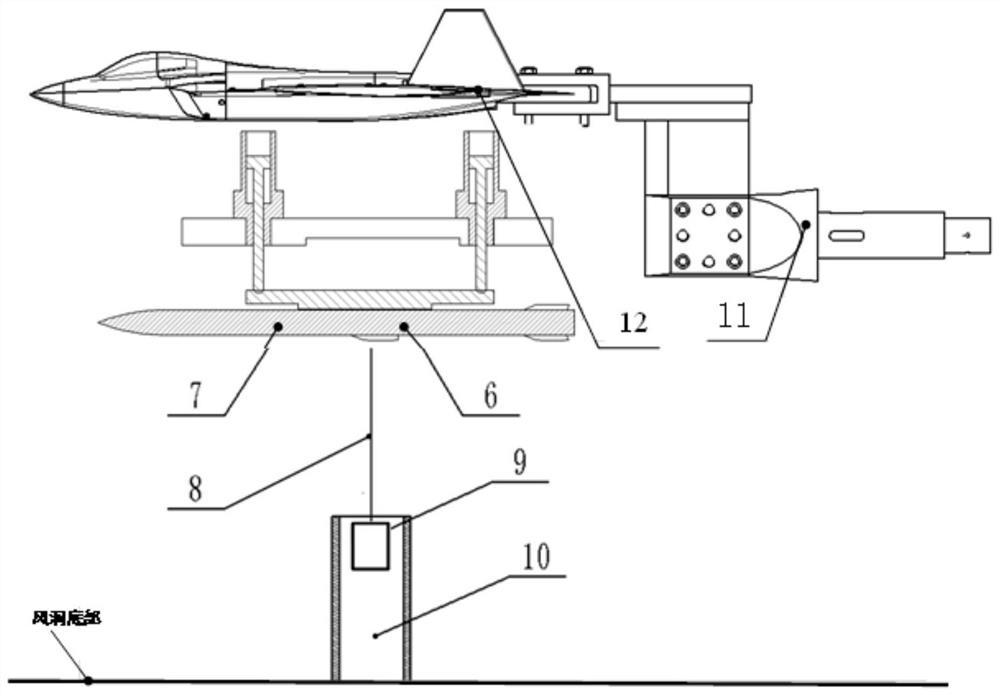 Experimental device for compensating insufficient vertical acceleration of light model method