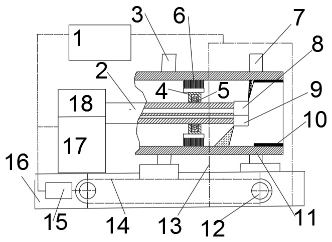 Device and process for preparing graphene heat transfer enhanced organic silicon resin composite pipe