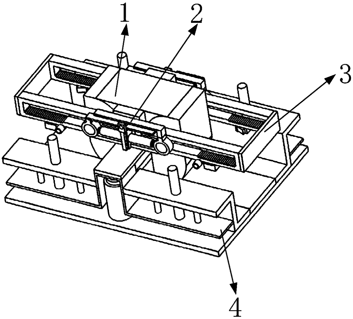 Hydraulic jack with variable support area based on threaded transmission