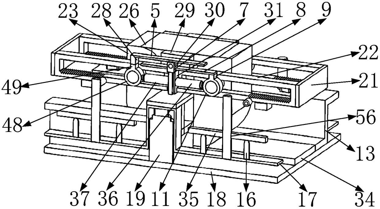 Hydraulic jack with variable support area based on threaded transmission