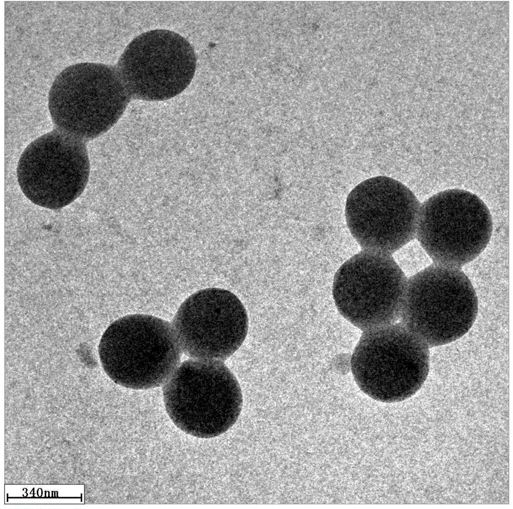 Method for preparing nano copper polymer composite material by initiating triggering solution polymerization with ultrasound