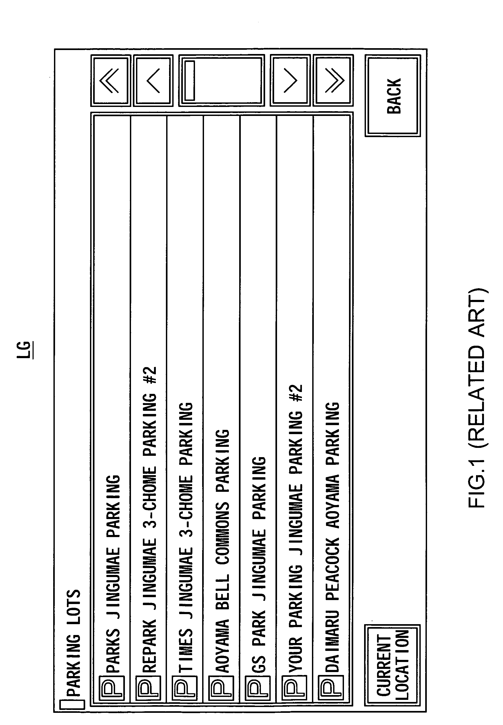 Navigation apparatus, search result display method, and graphical user interface