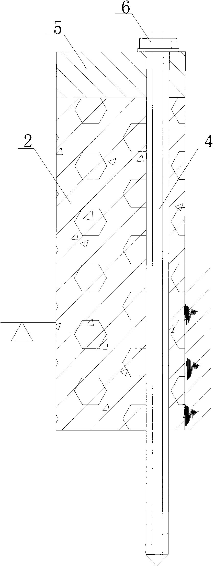Method for combined supporting of anchor rod (cable) of foundation pit pile