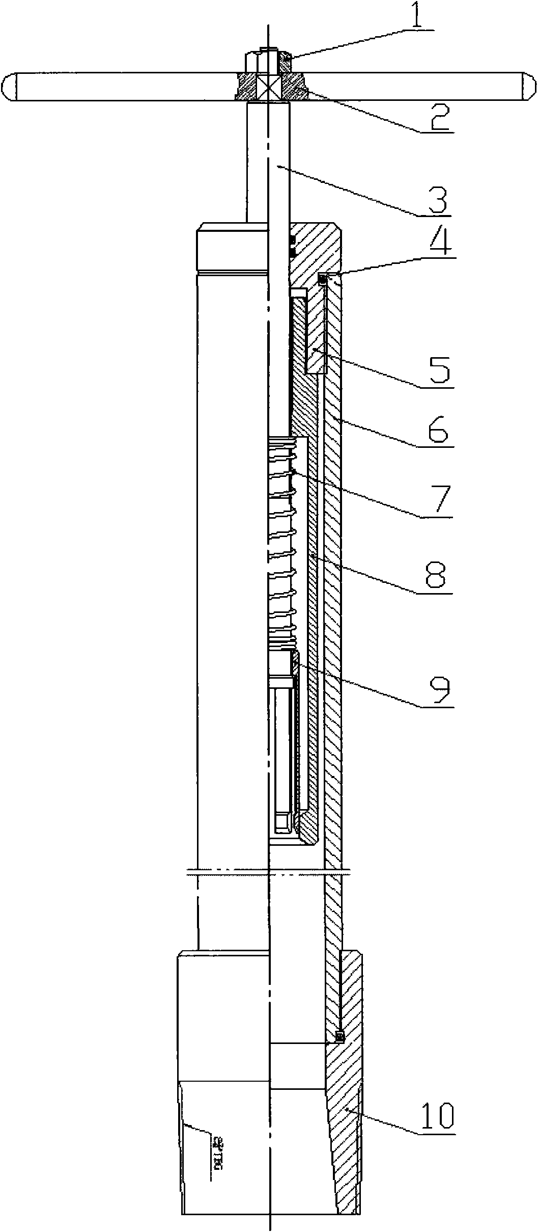 Method for throwing and fishing out underground restrictor from gas well without utilizing steel wires