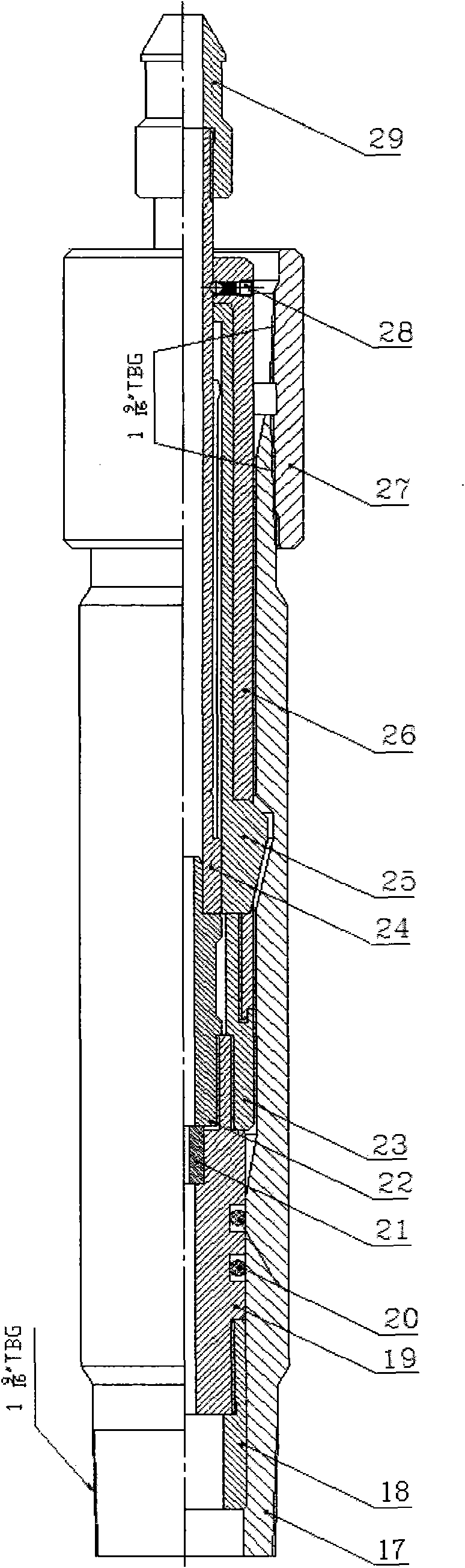 Method for throwing and fishing out underground restrictor from gas well without utilizing steel wires
