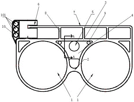 Compact-type net cage support