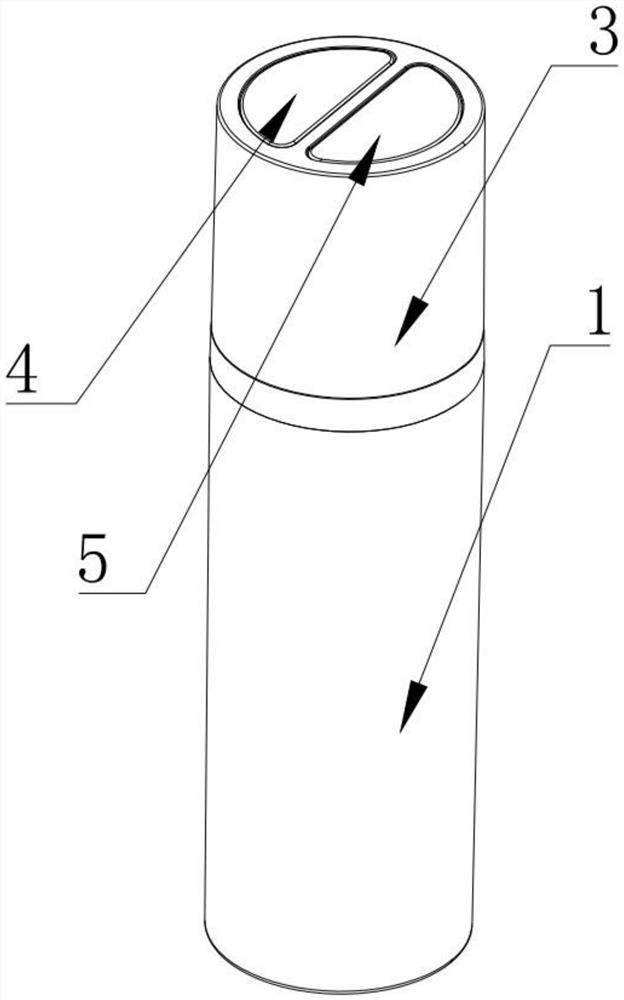 Double-head rotary lifting emulsion bottle