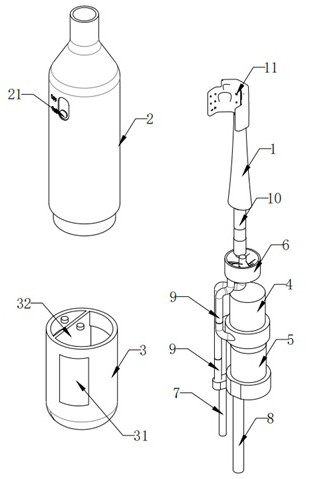 Multifunctional electric water toothbrush