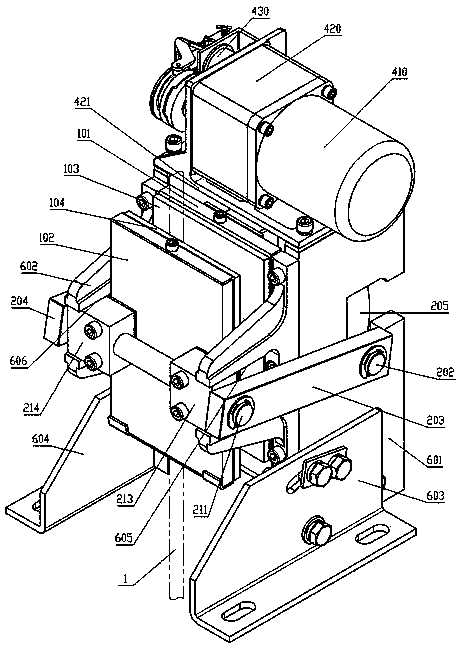 Steel wire rope clamping device of elevator