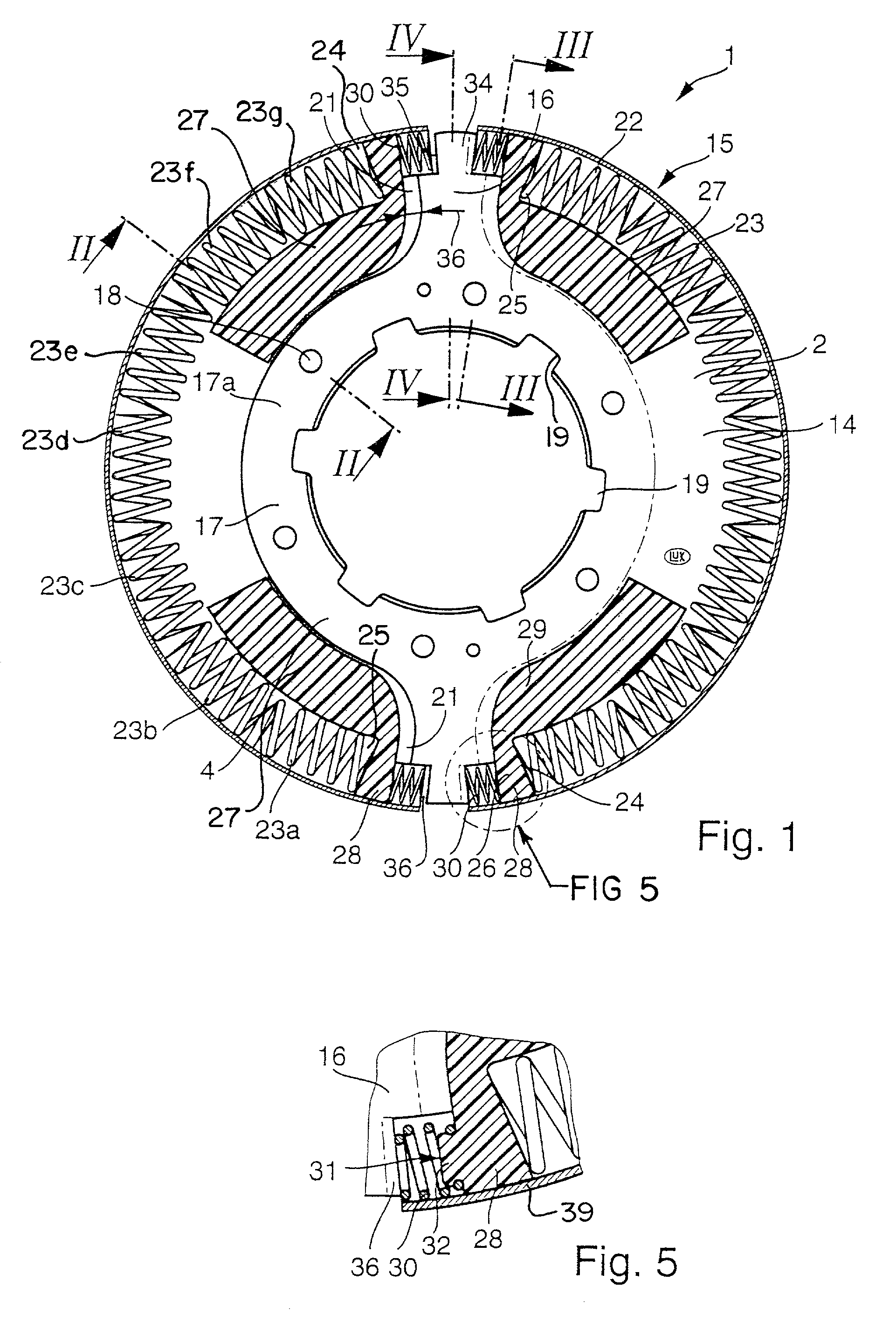 Apparatus for damping torsional vibrations in the power trains of motor vehicles and the like
