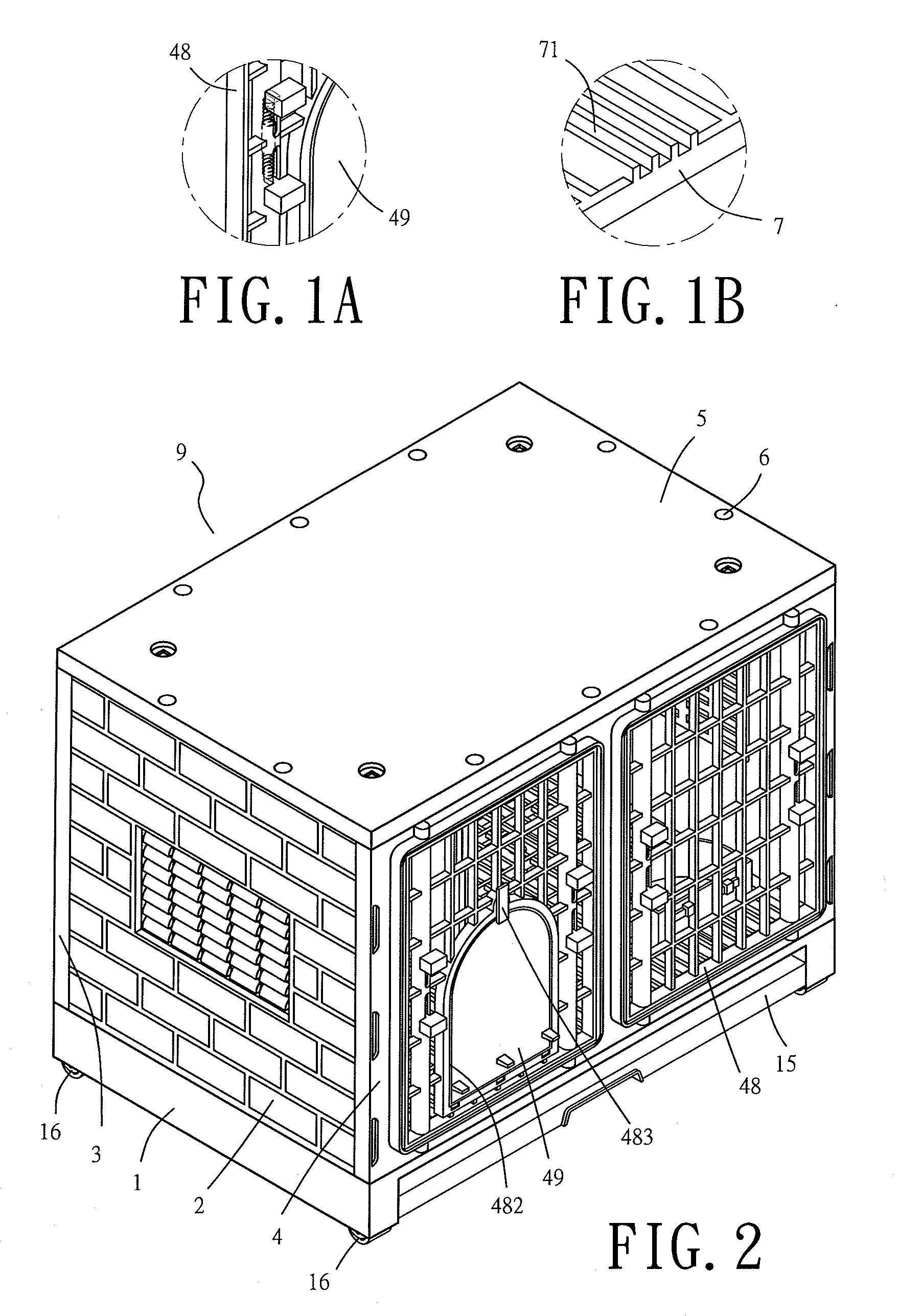 Combination-Type Pet Cage