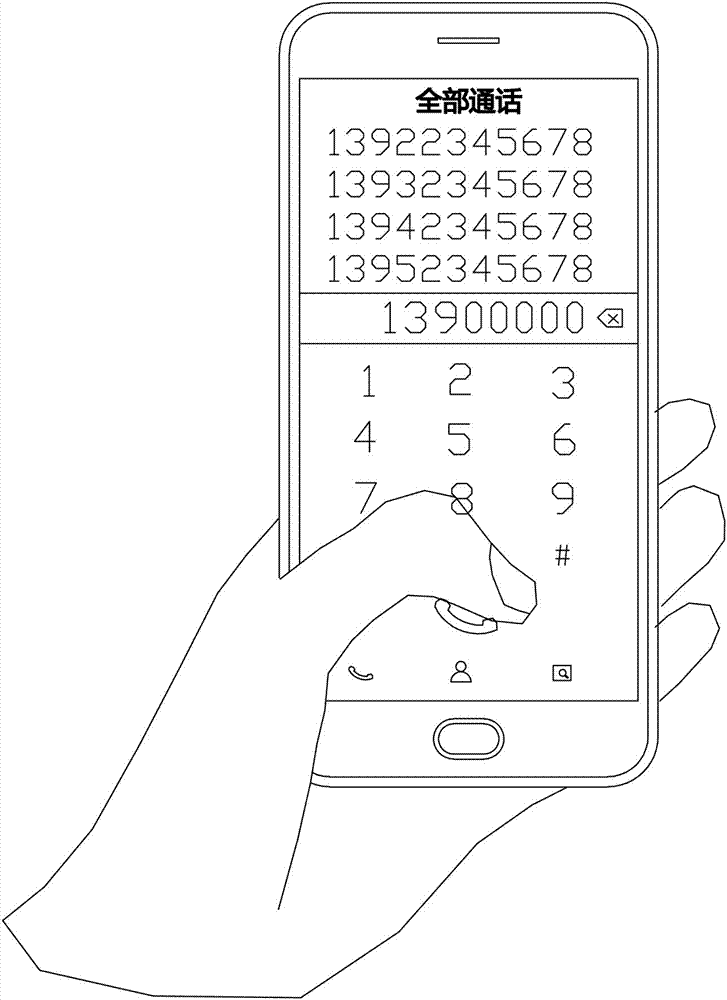 Method of realizing new mobile phone operation and display mode