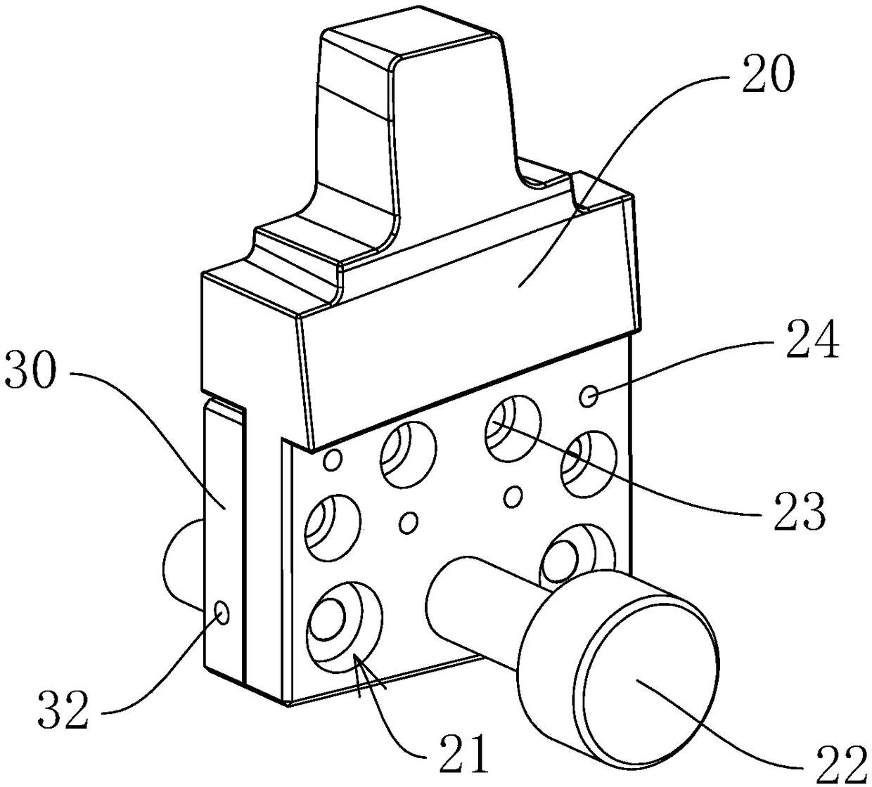 Quick interchanging mechanism for inspection device