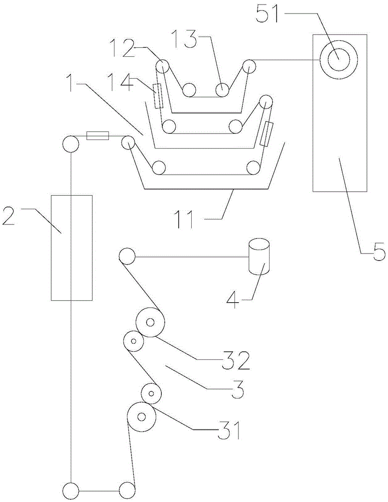 Processing device for one yarn with multiple colors