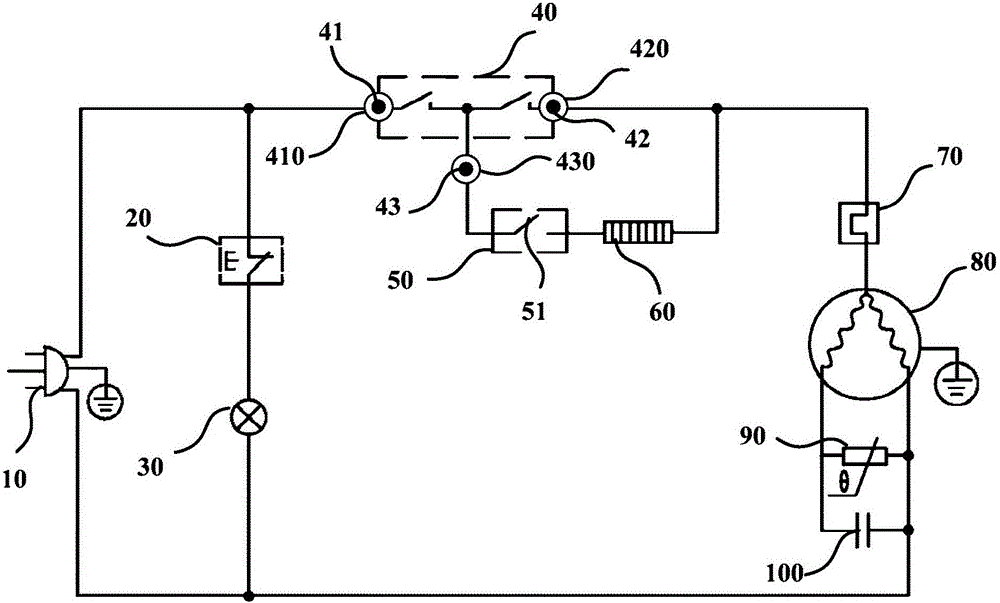 Three-terminal temperature controller detection method and tool of mechanical refrigerator
