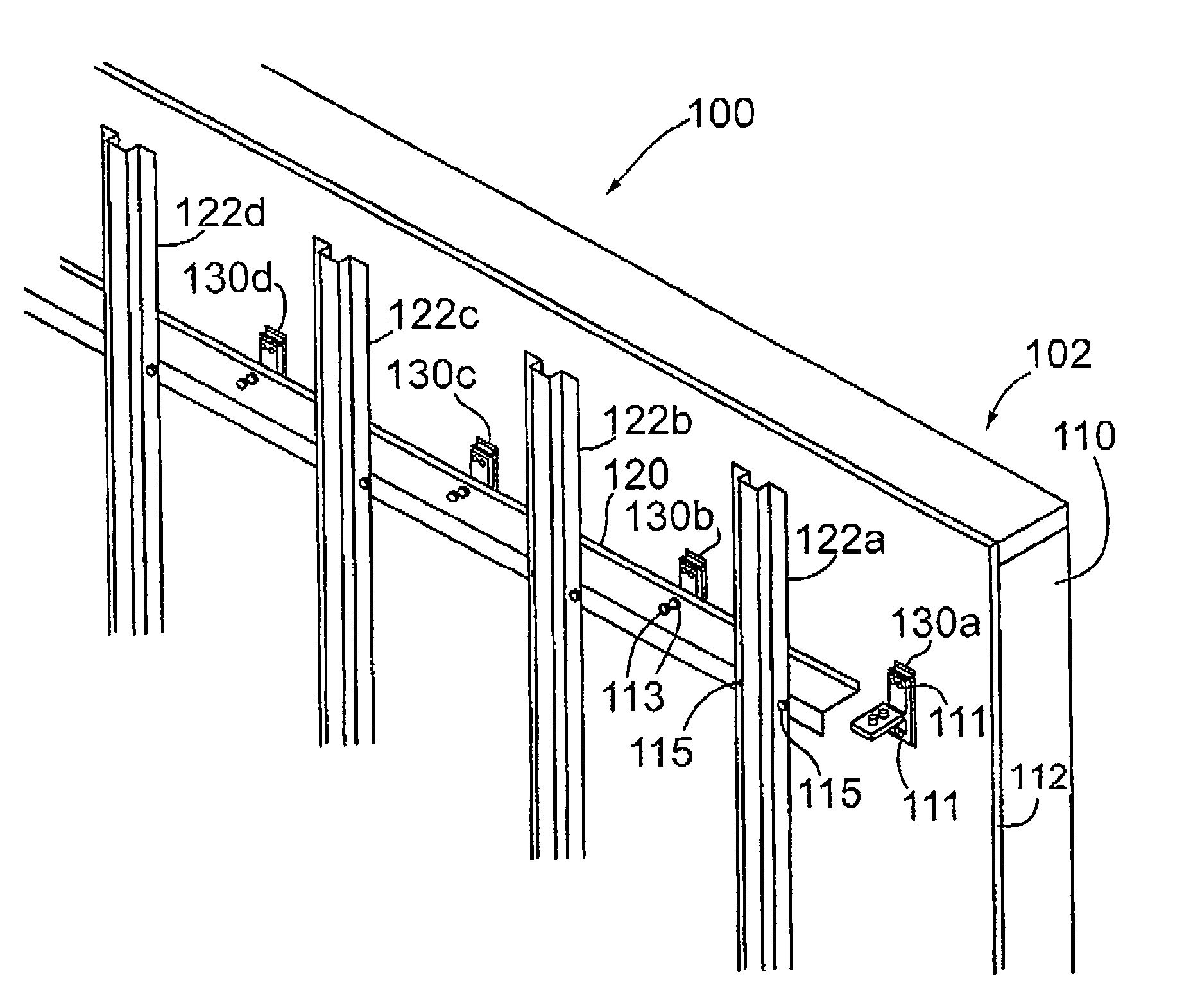 Thermal clip system and apparatus for a building wall assembly