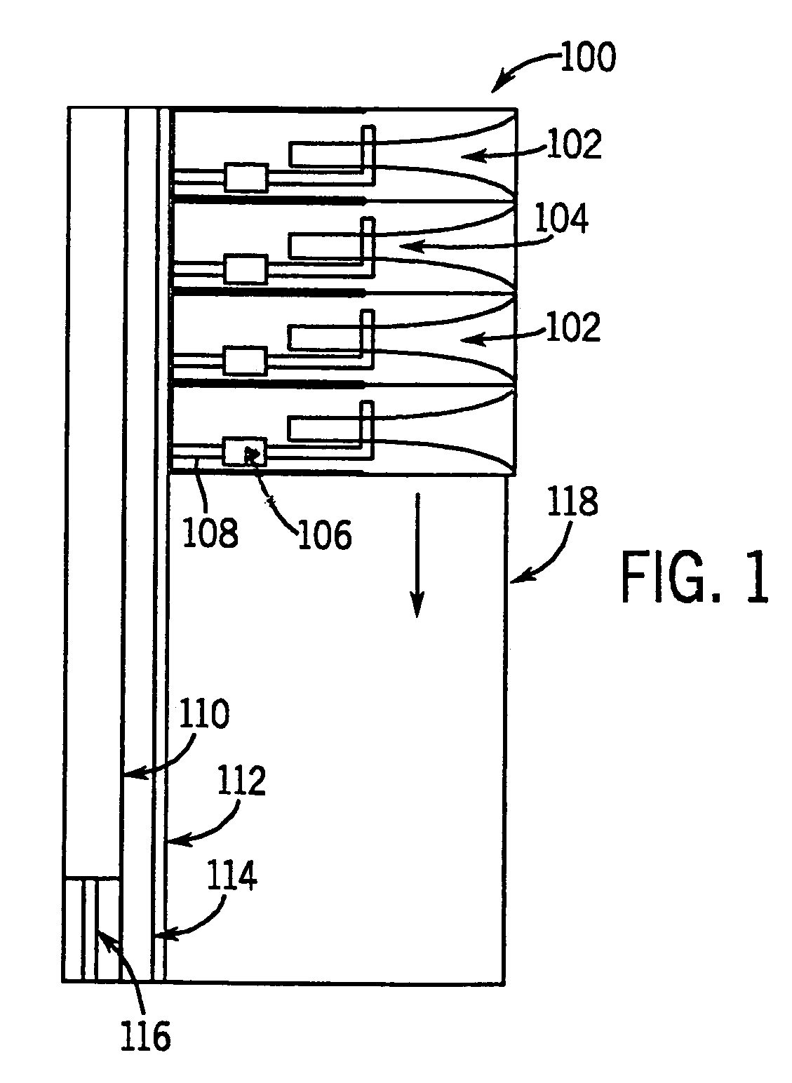 Phased array antenna interconnect having substrate slat structures
