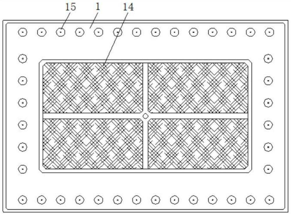 A reinforced foundation pit support component beneficial to drainage