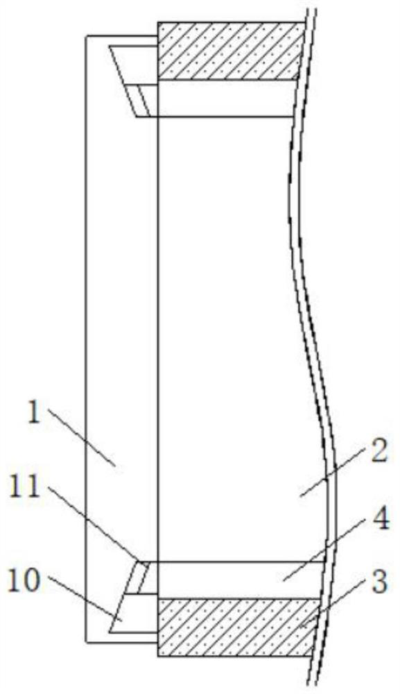 A reinforced foundation pit support component beneficial to drainage