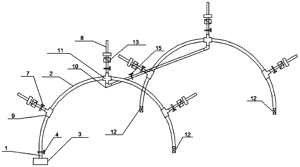 Network grouting device and use method thereof