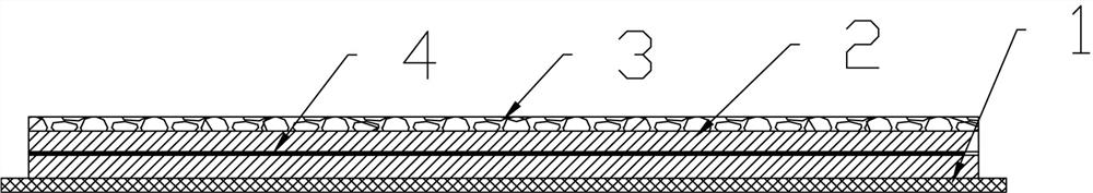 Road net-shaped crack sticker and preparation method thereof