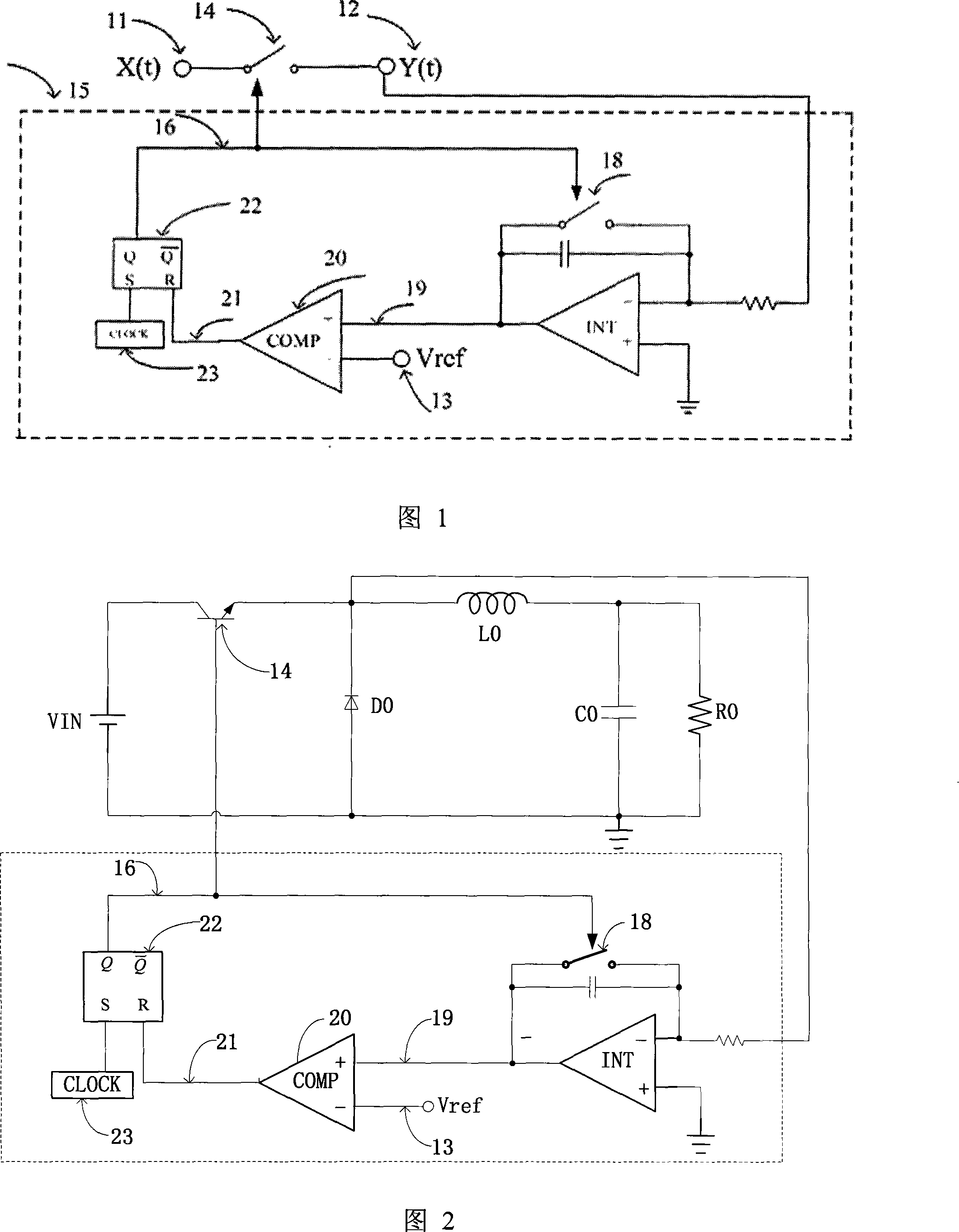 A monocycle feedforward switch control circuit
