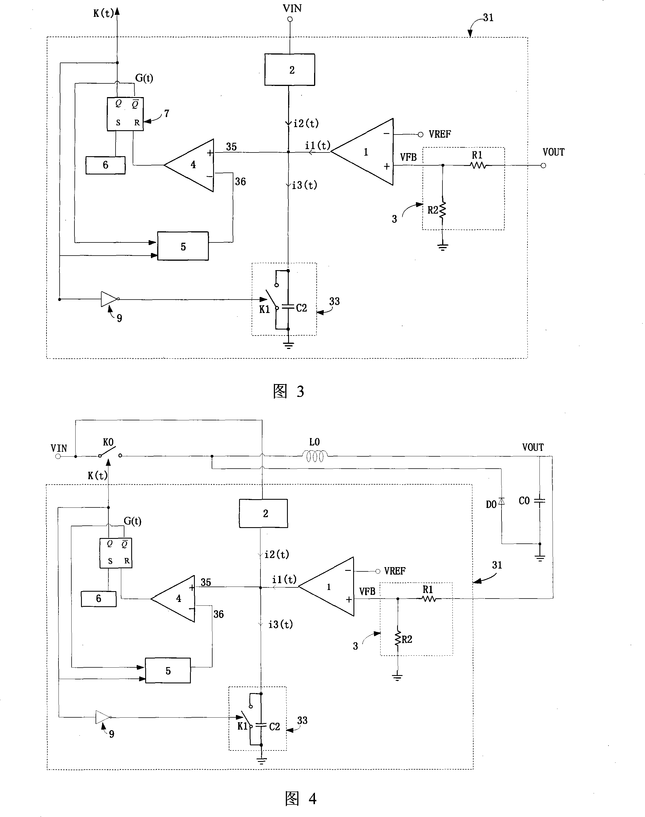 A monocycle feedforward switch control circuit