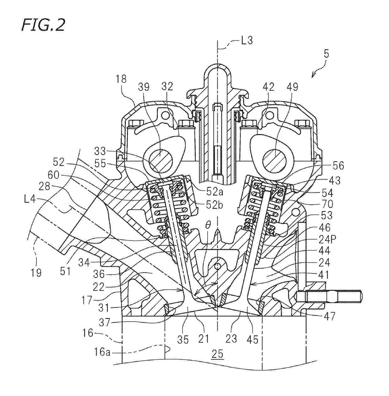 Internal combustion engine and straddled vehicle having the same