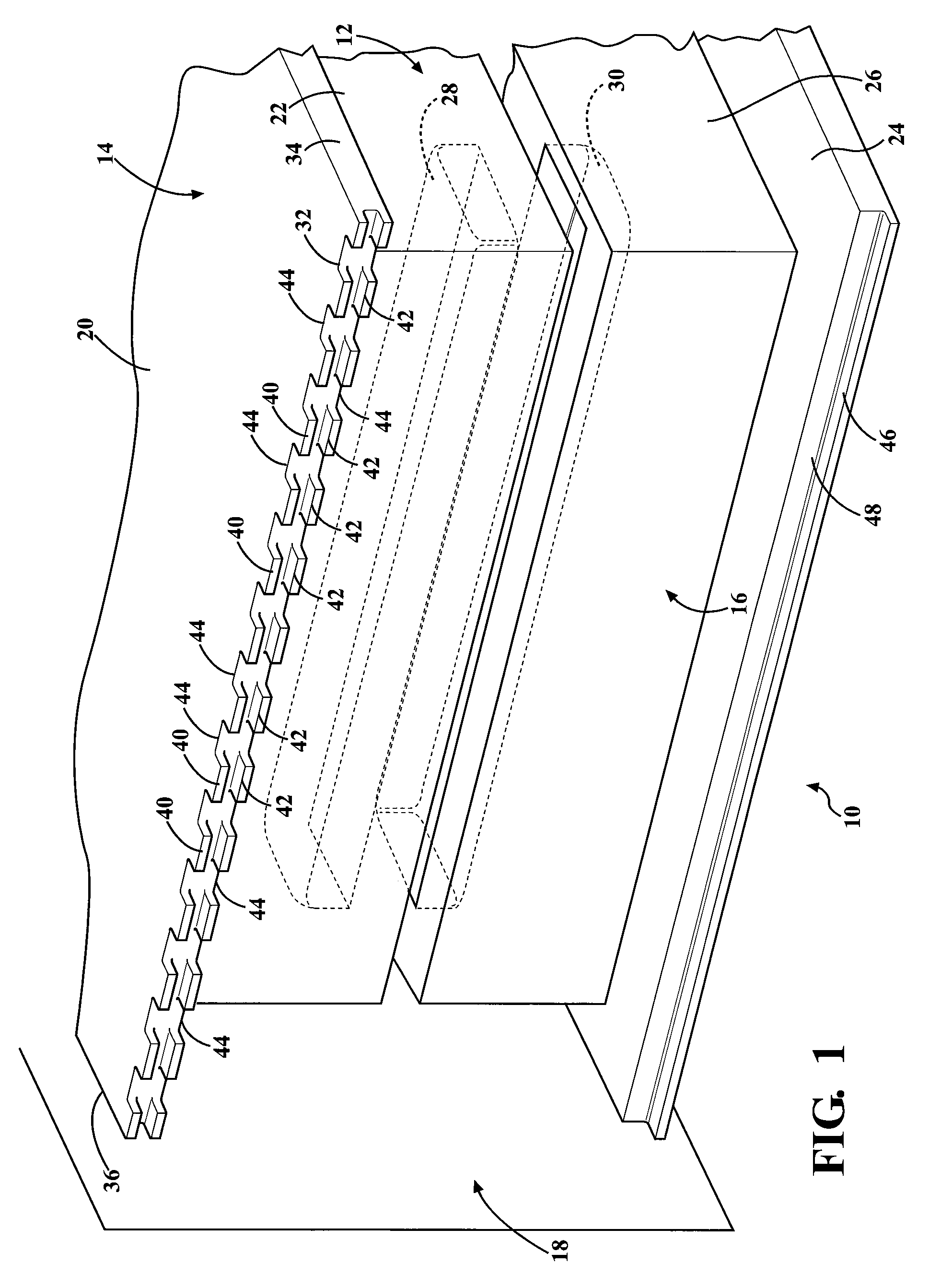 Safety and clamping device for an apparatus for fabricating parts