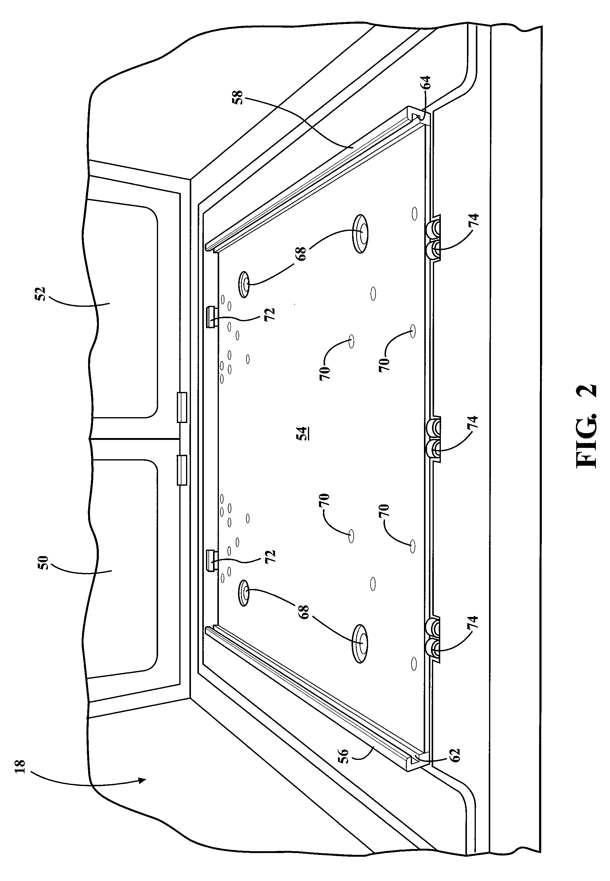 Safety and clamping device for an apparatus for fabricating parts