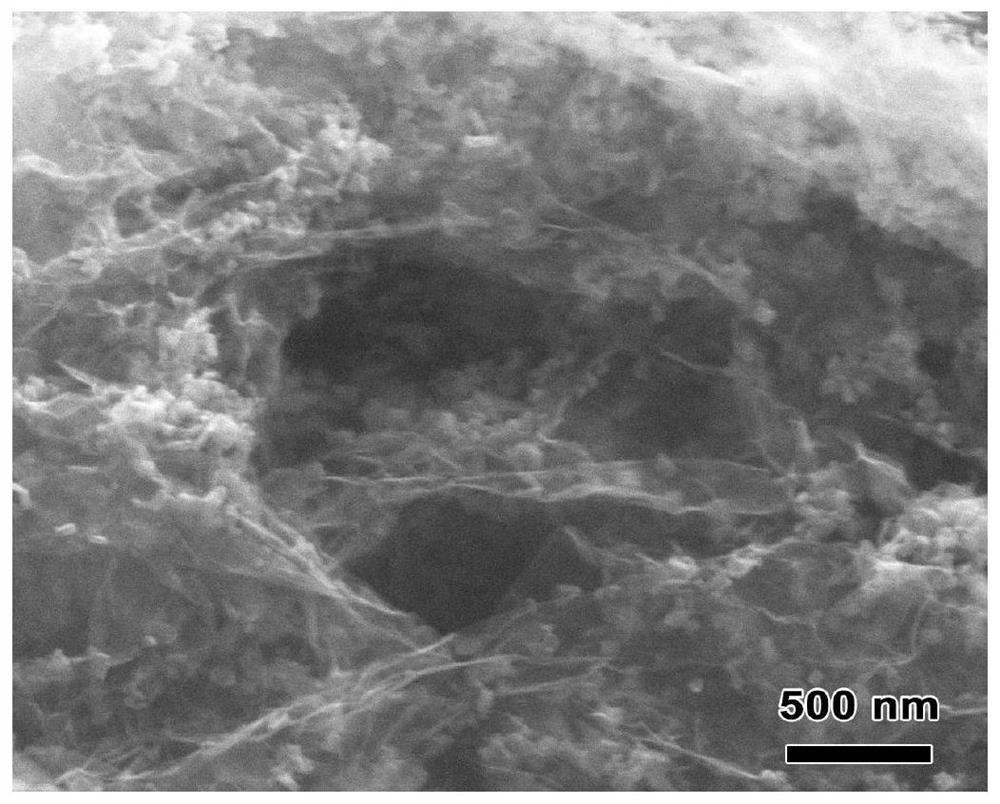 Graphene/iron diselenide composite material for lithium ion battery negative electrode material, and preparation method thereof