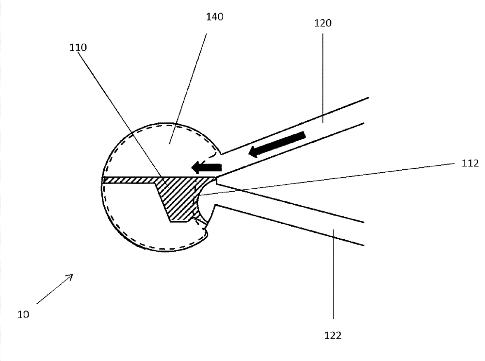 Particle manipulation system with out-of-plane channel