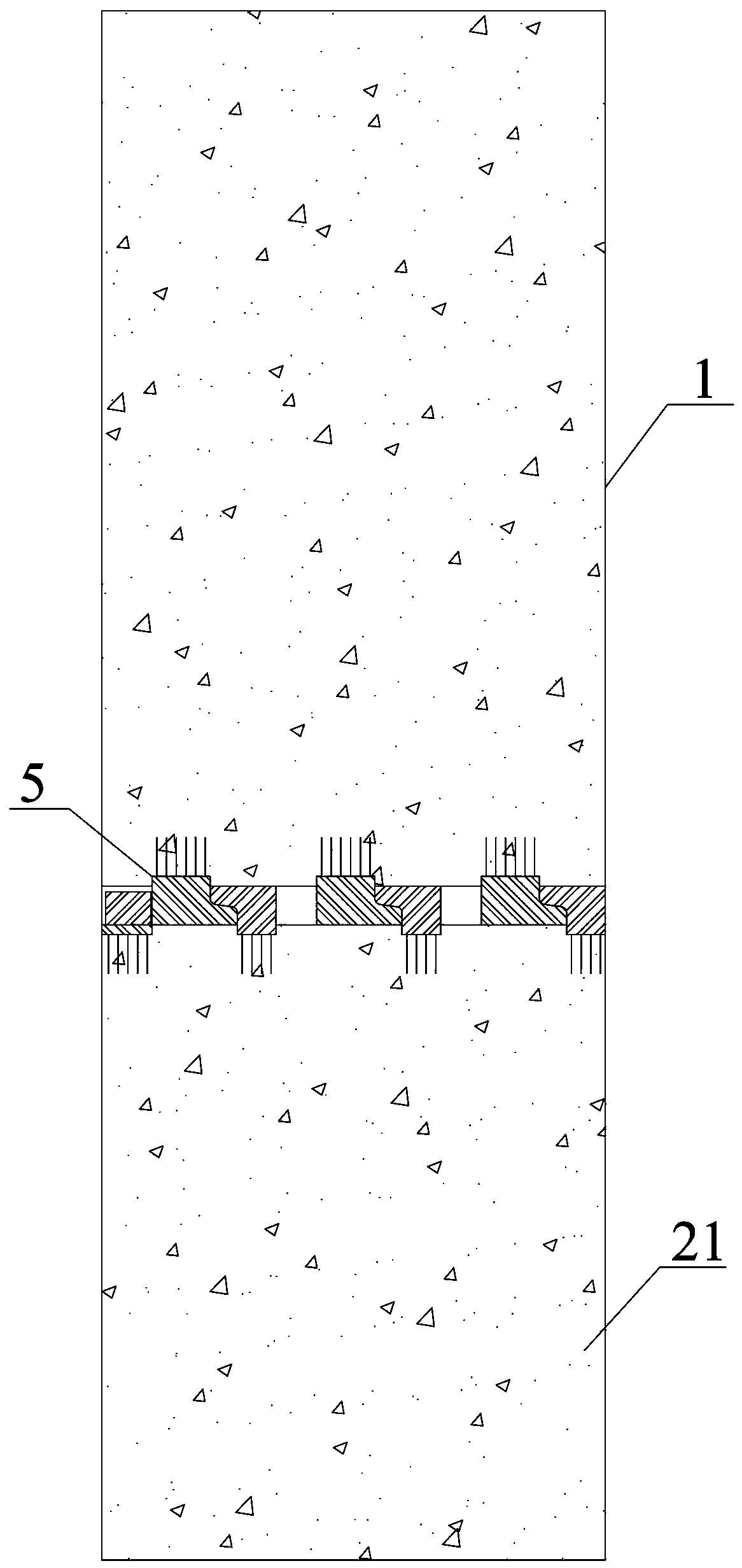 Double limb energy-consuming anti-slide pile and construction method thereof