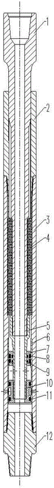 Pressure relief type shock absorber for drill stems