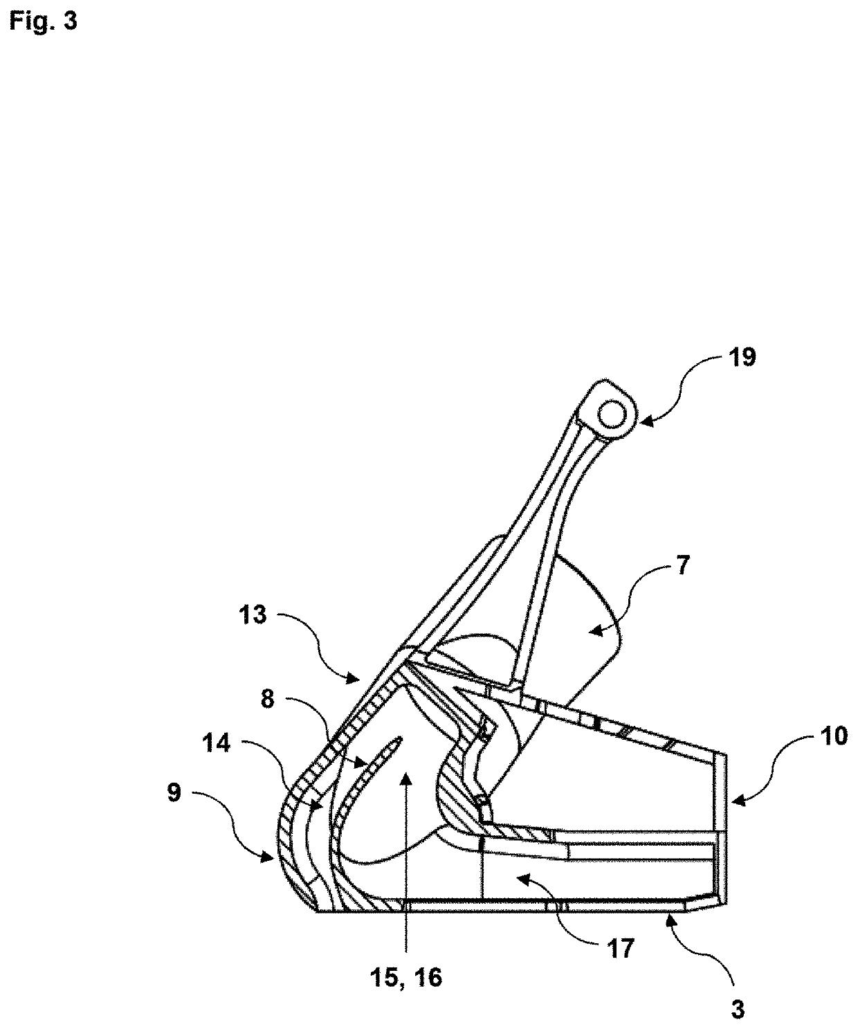 Dust hood device for a power tool and the use thereof, and method for dust collection
