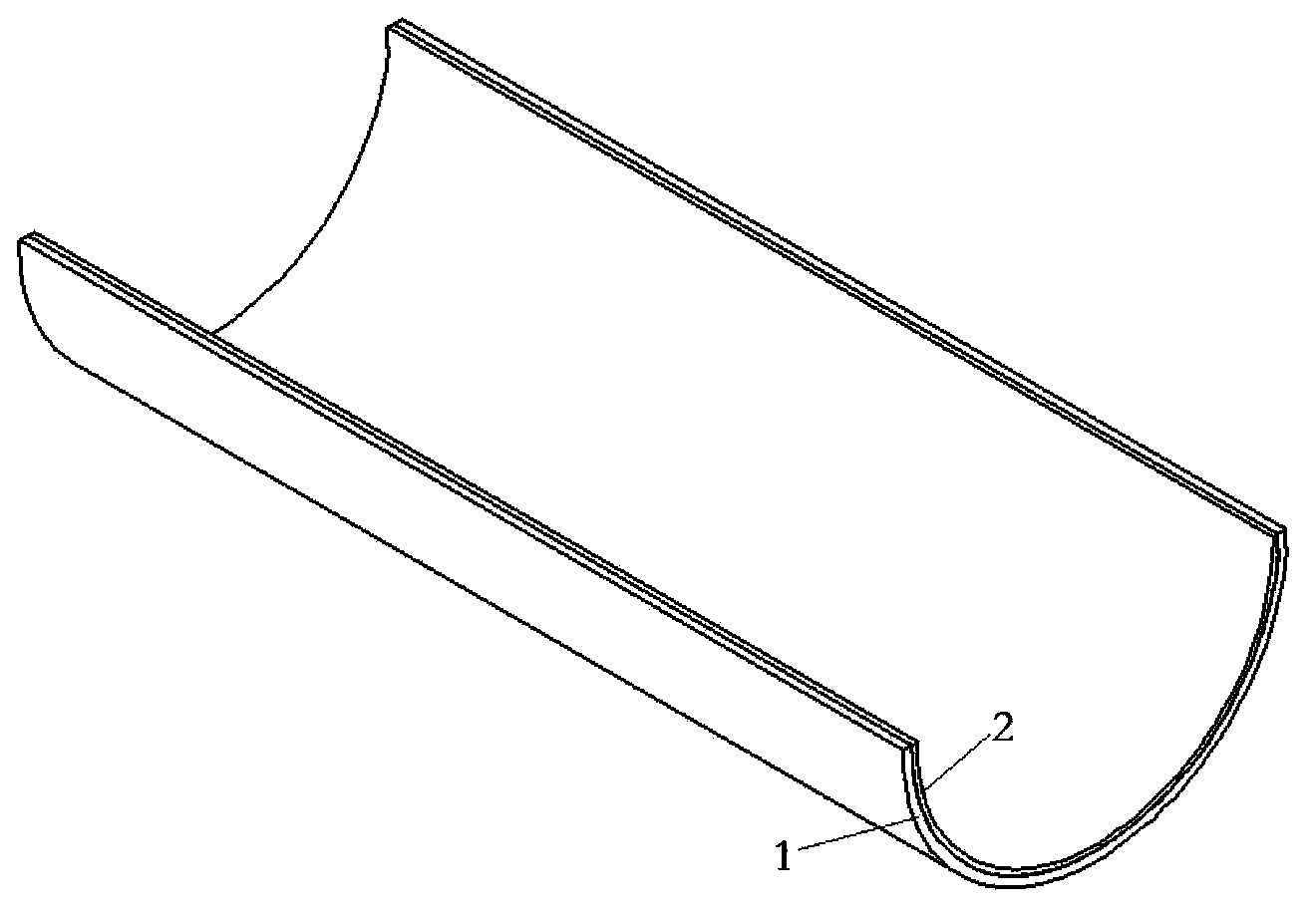 Shaft furnace cloth chute and manufacture method thereof