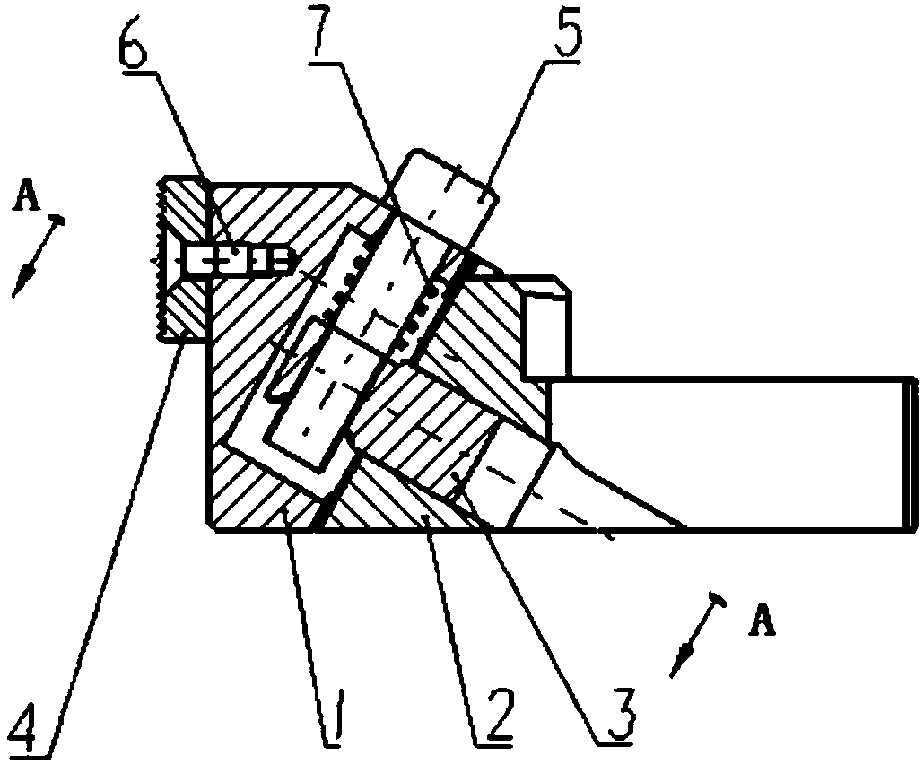 Thread self-locking lateral compressing mechanism