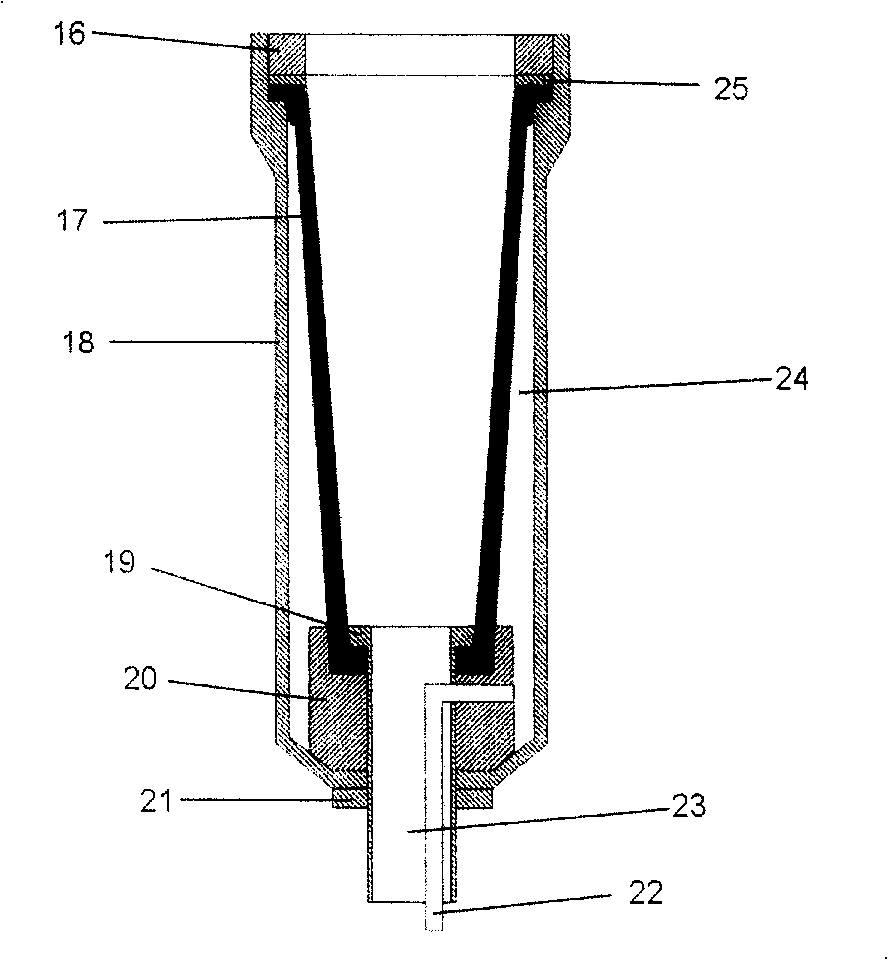 Air pressure fastening connecting type water supply automatic control system for passenger train