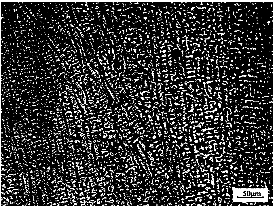 Nickel base alloy welding line structure grain refining method and application thereof