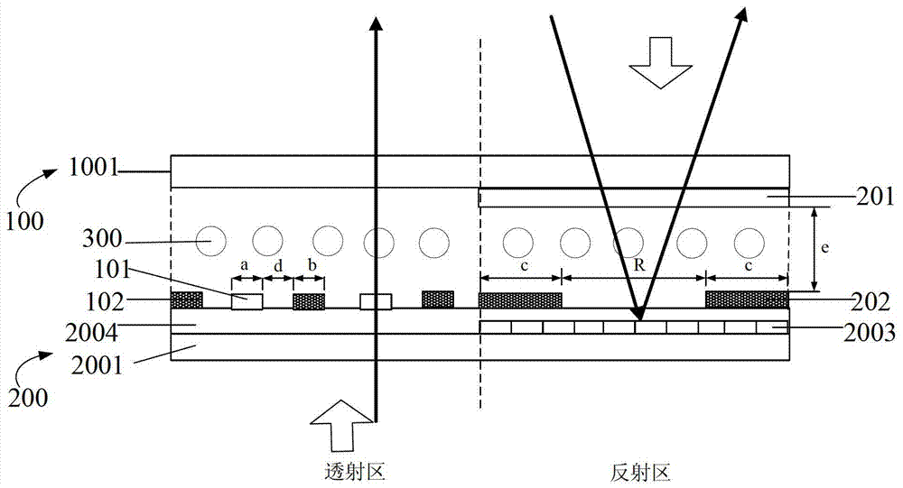 A semi-transparent and semi-reflective blue-phase liquid crystal display panel and liquid crystal display device