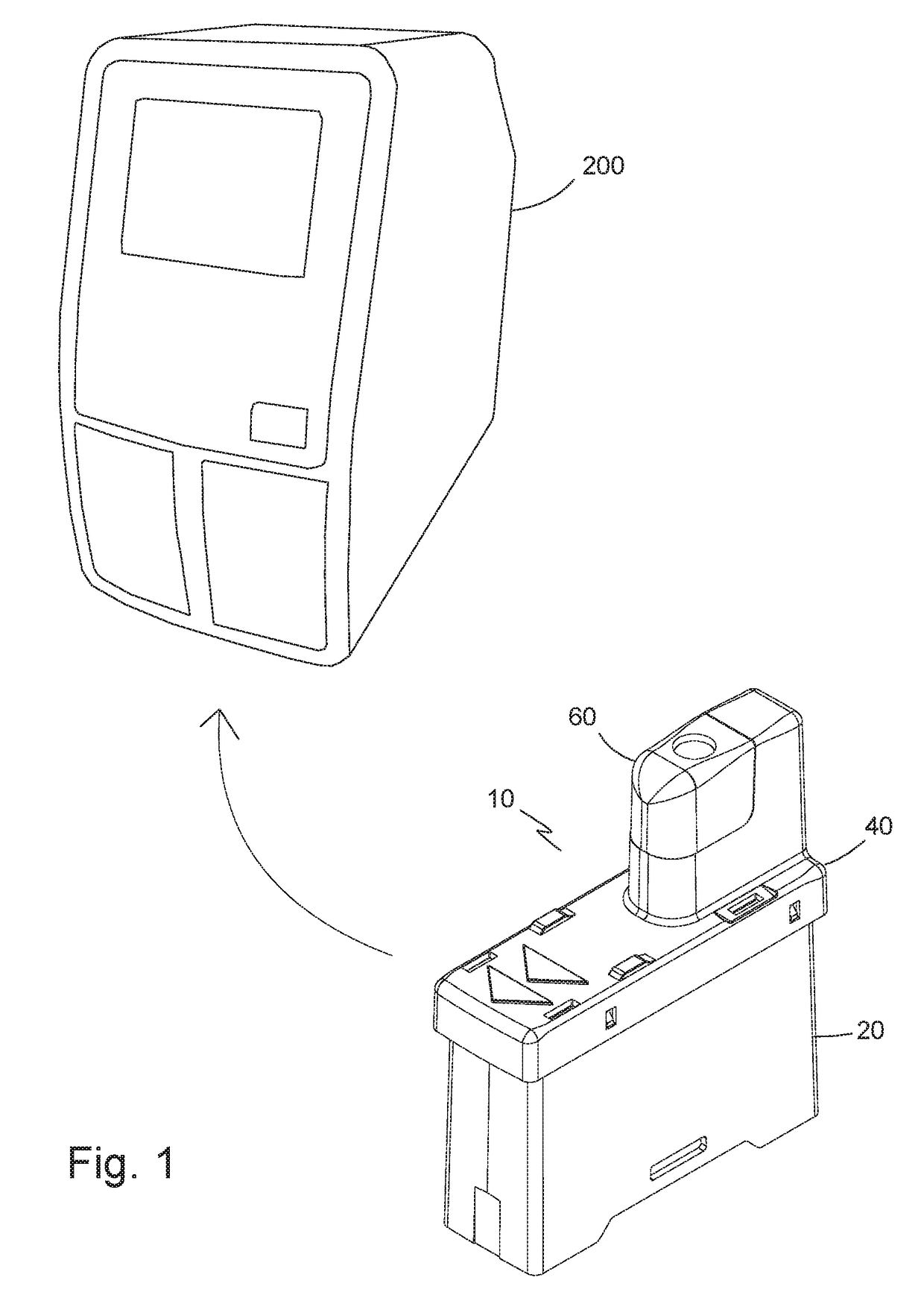 Analyzer cartridge with capillary wiper