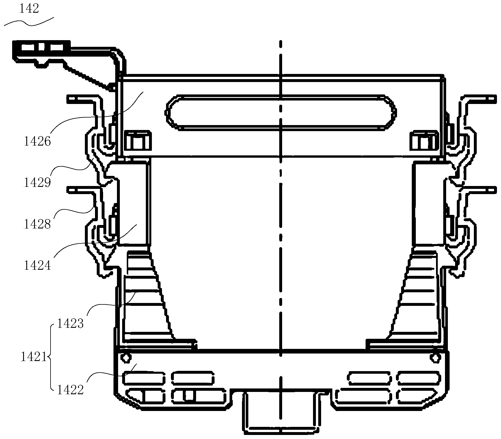 Photoelectric switching device and electrical switch cabinet provided with same