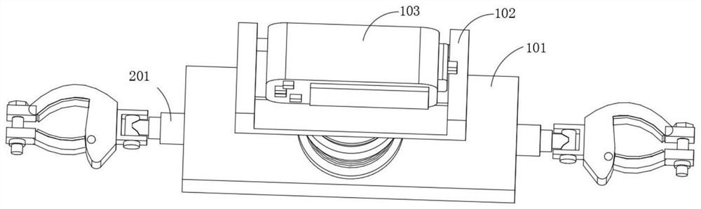 Automobile data recorder mounting structure for motorcycle