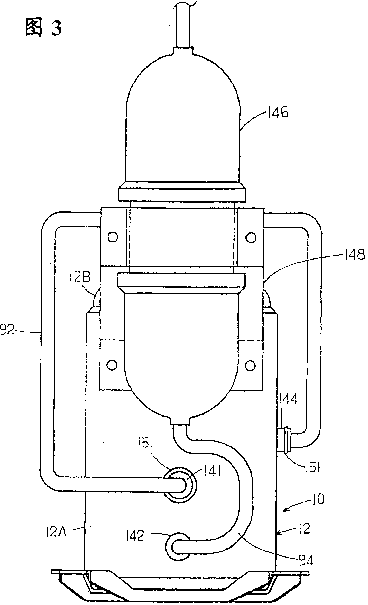 Defroster of refrigerant circuit and rotary compressor