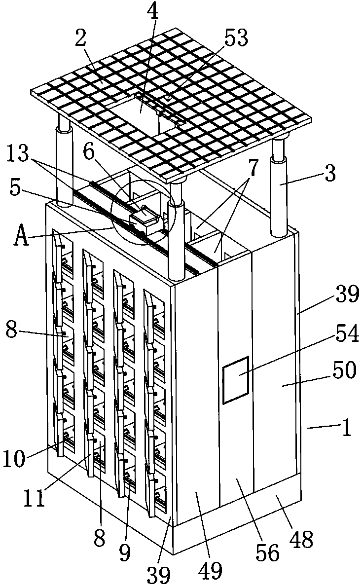 Storing-taking express cabinet for unmanned aerial vehicle delivery and working method thereof